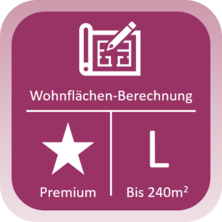 Wohnflächen-Berechnung Premium bis 240qm